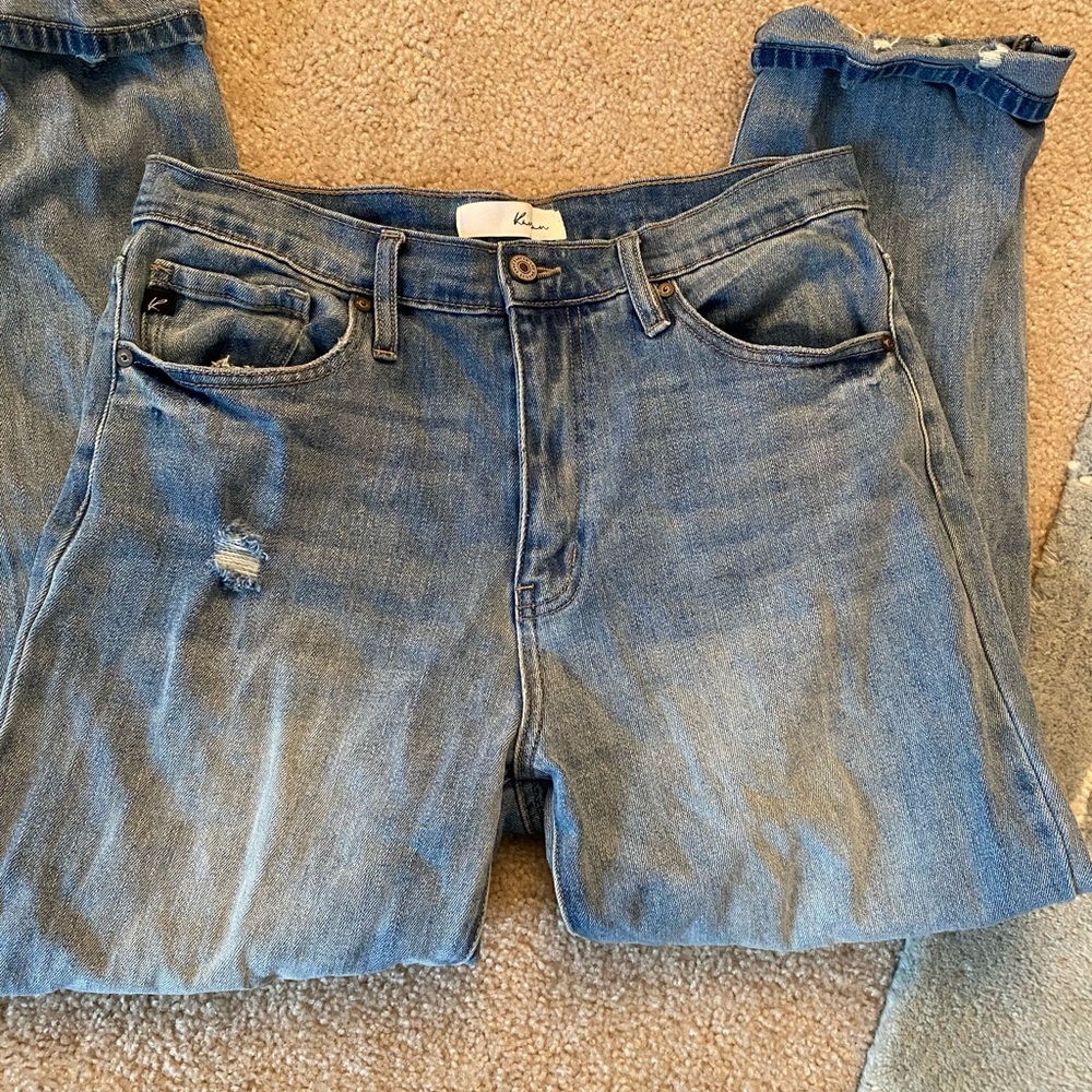 Kancan distressed boyfriend jeans